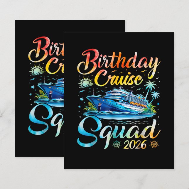 Birthday Cruise Squad 2026 (Front/Back)