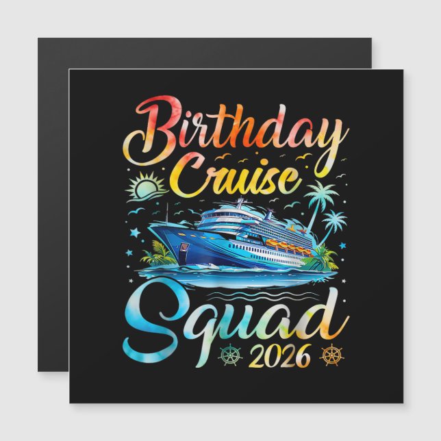 Birthday Cruise Squad 2026 (Front/Back)