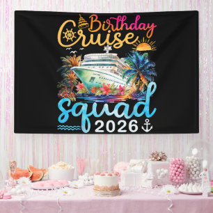Birthday Cruise Squad 2026 Banner