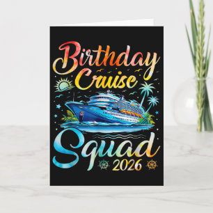 Birthday Cruise Squad 2026 Cruise Birthday Party V Card