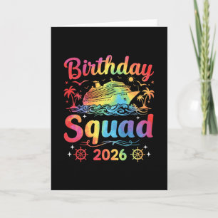 Birthday Cruise Squad 2026 Cruise Birthday Party V Card