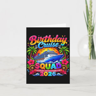 Birthday cruise squad 2026 family vacation card