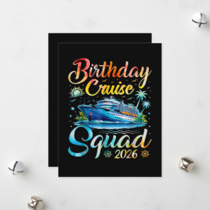 Birthday Cruise Squad 2026 Holiday Card