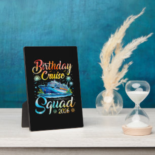 Birthday Cruise Squad 2026 Plaque