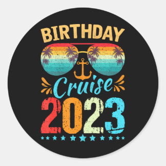 Birthday Cruise Squad Birthday Party Cruise Squad Classic Round Sticker