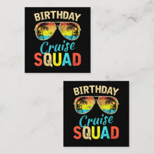 Birthday Cruise Squad Enclosure Card