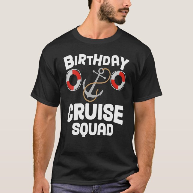 Birthday Cruise Squad Festive My Birthday Ship Tri T-Shirt (Front)