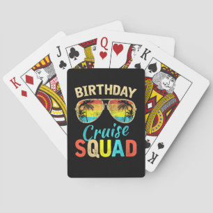 Birthday Cruise Squad Playing Cards