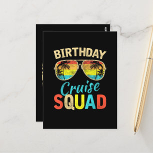 Birthday Cruise Squad Postcard