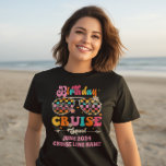 Birthday Cruise Squad retro Sunglasses T-Shirt<br><div class="desc">This design may be personalised in the area provided by changing the photo and/or text. Or it can be customised by clicking Personalise this Template and then choosing the click to customise further option and delete or change the colour of the background, add text, change the text colour or style,...</div>