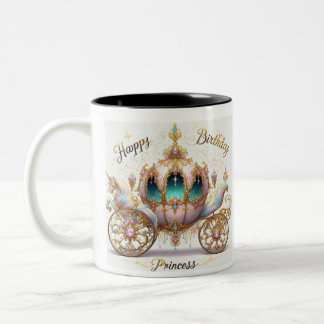 Birthday Cup. Princess Two-Tone Coffee Mug