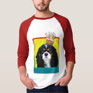 Birthday Cupcake - Cavalier - Tri-Colour T-Shirt
