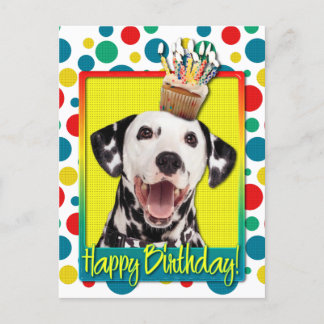 Birthday Cupcake - Dalmatian Postcard