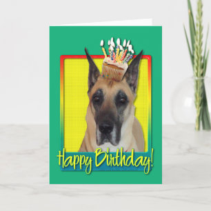 Birthday Cupcake - Great Dane Card