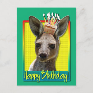 Birthday Cupcake - Kangaroo Postcard