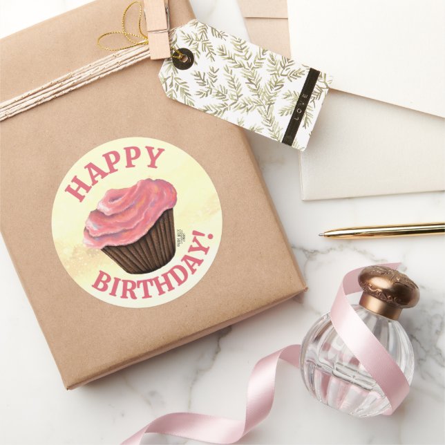 BIRTHDAY Cupcake KiniArt Stickers (Gifting)