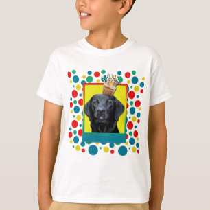Birthday Cupcake - Labrador - Black - Gauge T-Shirt