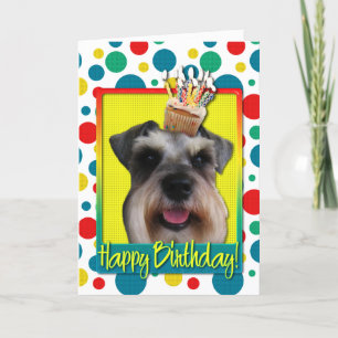 Birthday Cupcake - Schnauzer Card
