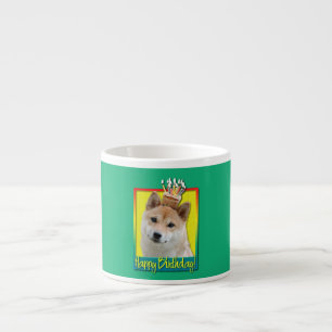 Birthday Cupcake - Shiba Inu Espresso Cup