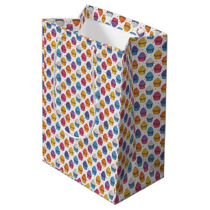 Birthday Cupcake Themed Gift Bag Colourful