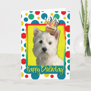 Birthday Cupcake - West Highland Terrier Card