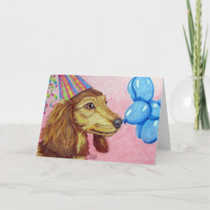 Birthday Dachshund Card