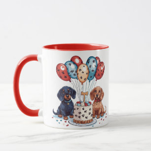 Birthday Dachshund Dogs Mug