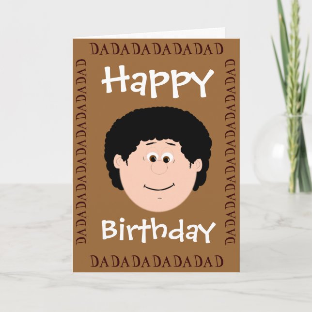 Birthday Dad (Daughter) Card (Front)