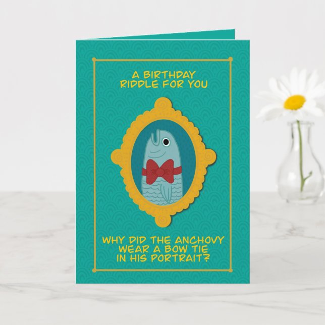 Birthday Dad Joke 5x7" Folded Greeting Card (Small Plant)