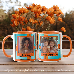 Birthday Daddy Dad Stained Glass Photo Mug 008