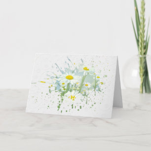 Birthday Daisy Splash Card