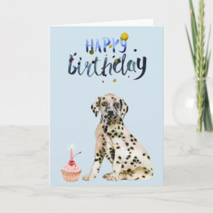 Birthday Dalmation Puppy Cute Card
