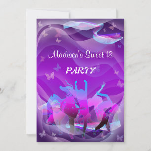 Birthday Dance Party Invitation
