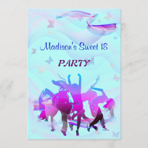 Birthday Dance Party Invitation