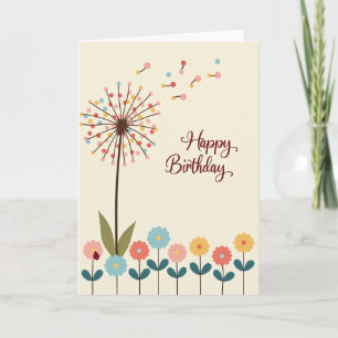 Birthday Dandelion Card