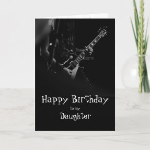 Birthday Daughter Fun You Rock Music Card