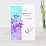 Birthday Daughter-in-law (purple) Card<br><div class="desc">Blue and purple flowers daughter-in-law birthday card..</div>