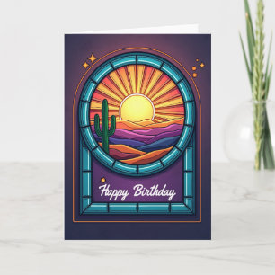 Birthday Desert Sun Card