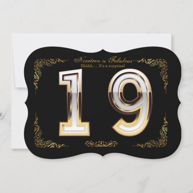 Birthday Diamond 10-99,DIY number,text,background Invitation (Front)