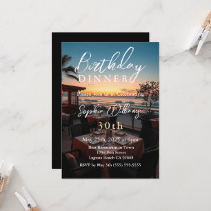 Birthday Dinner Invitation