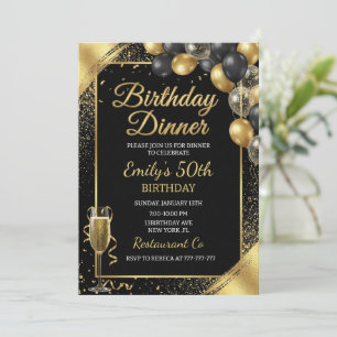 Birthday Dinner Invitation