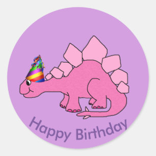 Birthday Dinosauer Stickers