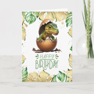 Birthday Dinosaur Baby Roar Jurassic Card