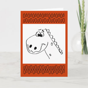 Birthday Dinosaur (Colour me) Card