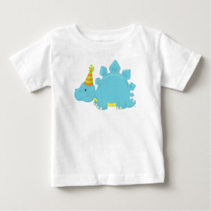 Birthday Dinosaur, Party Dinosaur, Party Hat, Dino Baby T-Shirt