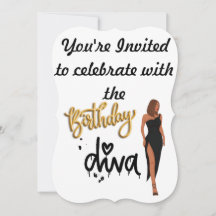 Birthday Diva Invitation