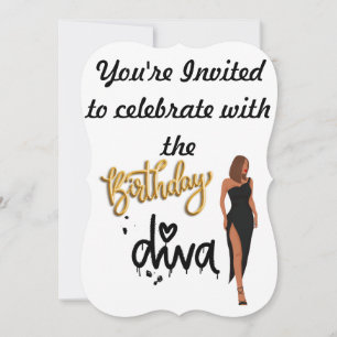 Birthday Diva Invitation