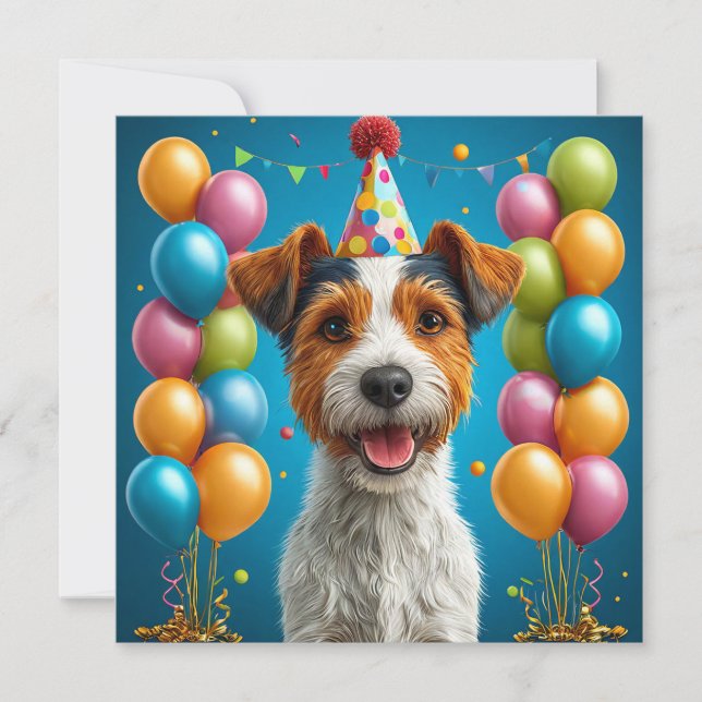 Birthday dog invitation (Front)