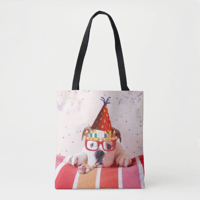 Birthday Dog Tote Bag (Front)