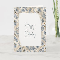 Birthday Dragonflies, Daisies and Lace